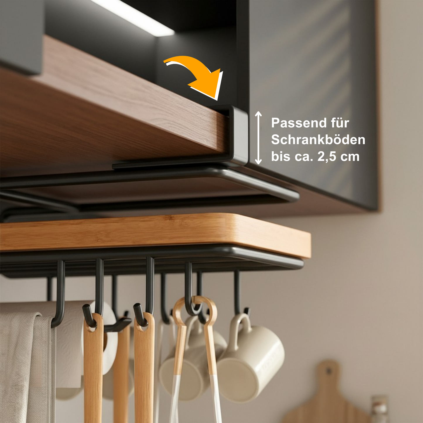 Hänge-Organizer für Küchenschränke – Mehr Platz ohne Bohren