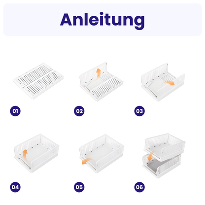 Stapelbare Kleiderschrank-Organizer Box – Mehr Ordnung im Kleiderschrank