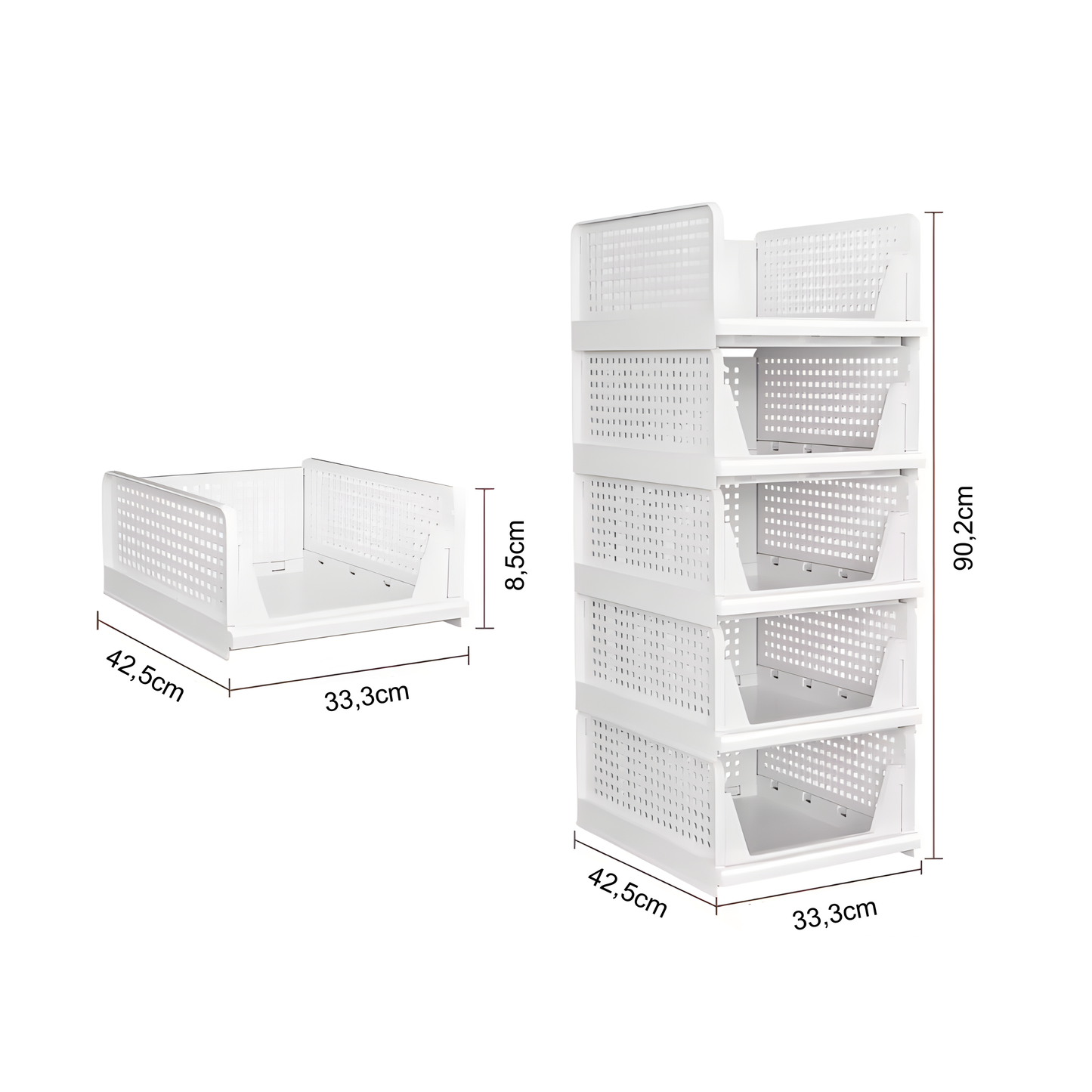 Stapelbare Kleiderschrank-Organizer Box – Mehr Ordnung im Kleiderschrank