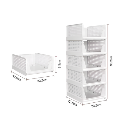 Stapelbare Kleiderschrank-Organizer Box – Mehr Ordnung im Kleiderschrank